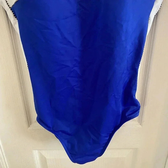 Miraclesuit Womens Blue One Piece Swimsuit Size 14 Slimming Tummy Control - Picture 2 of 10